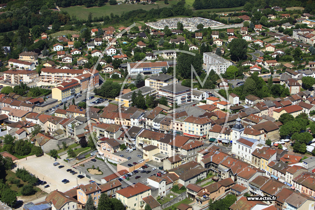 Photo arienne de Meximieux