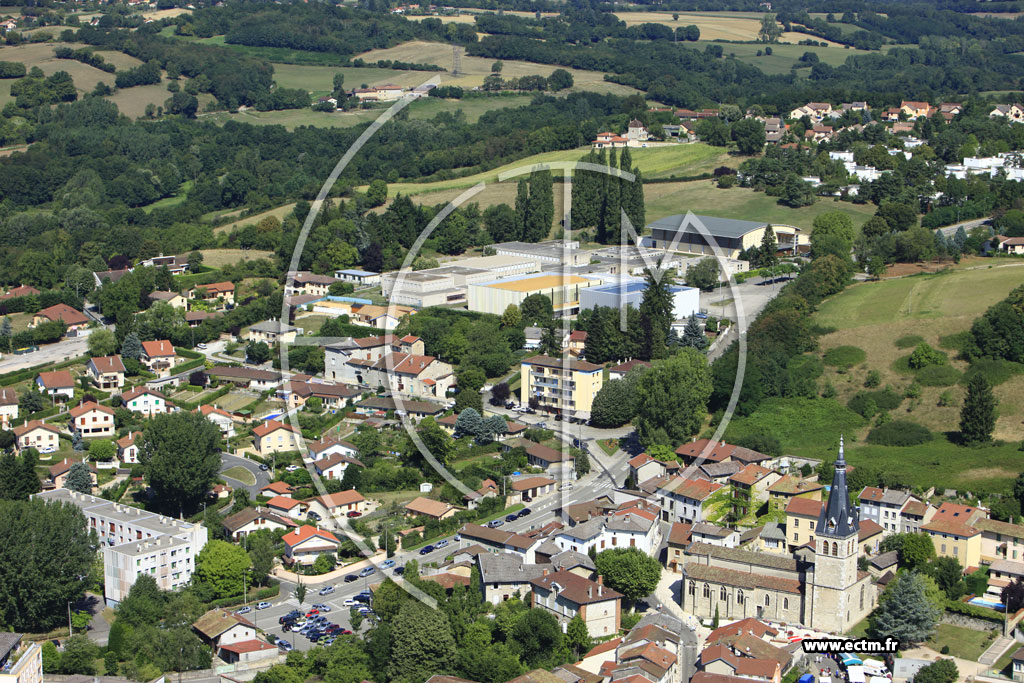 Photo arienne de Meximieux