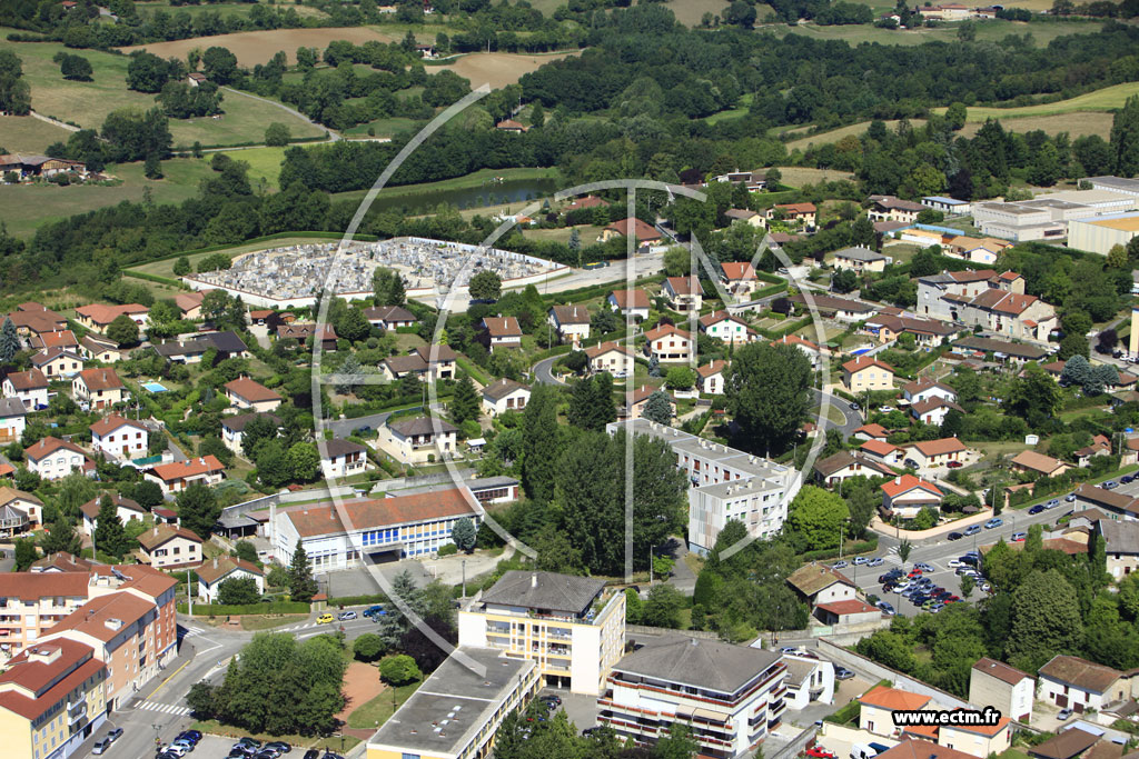 Photo arienne de Meximieux