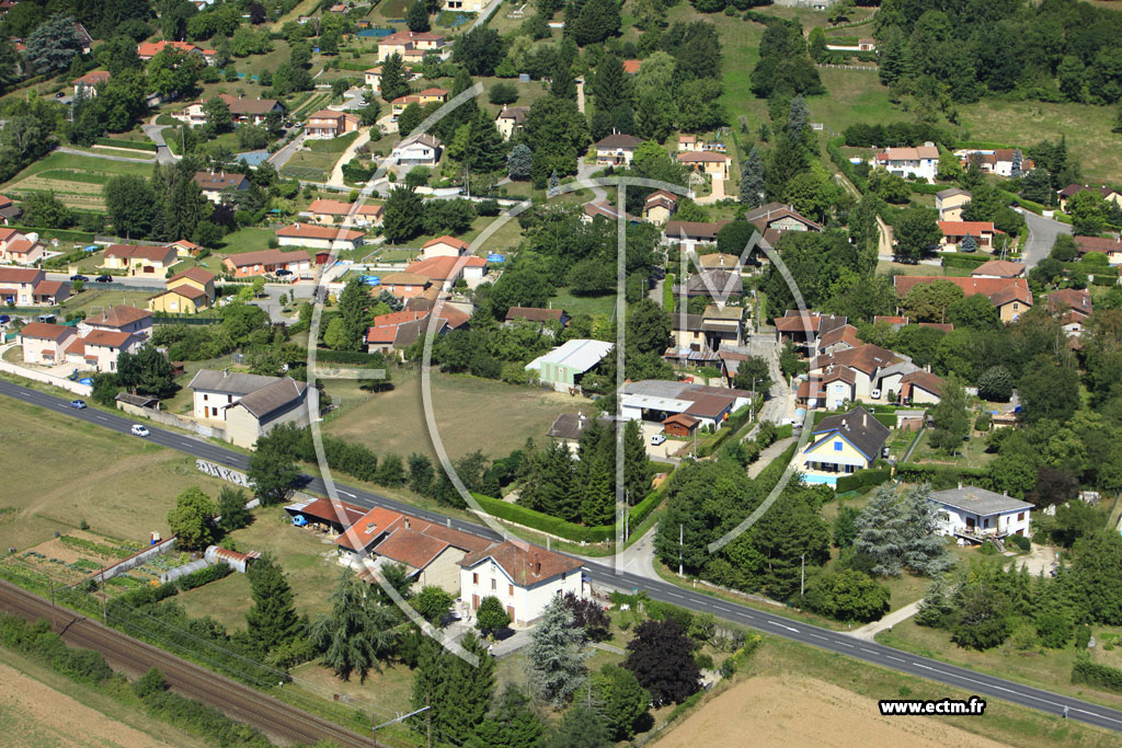 Photo arienne de Meximieux (Chavagnieux)