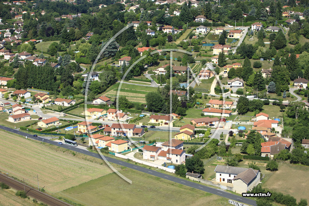 Photo arienne de Meximieux (Chavagnieux)