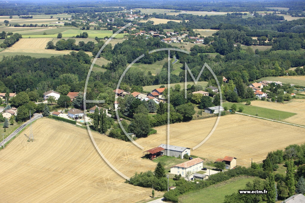 Photo arienne de Saint-Eloi (Mas Garnier)