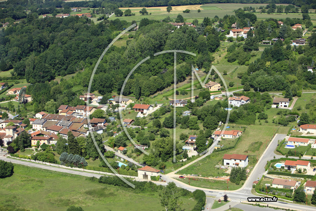 Photo arienne de Villette-sur-Ain