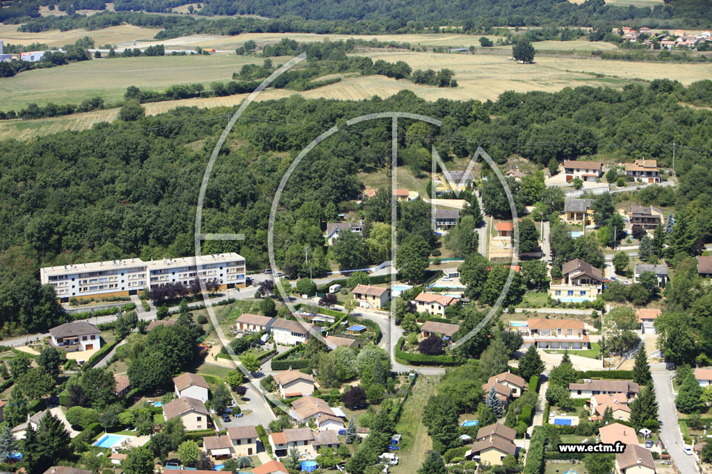 Photo arienne de Bligneux (La Valbonne)