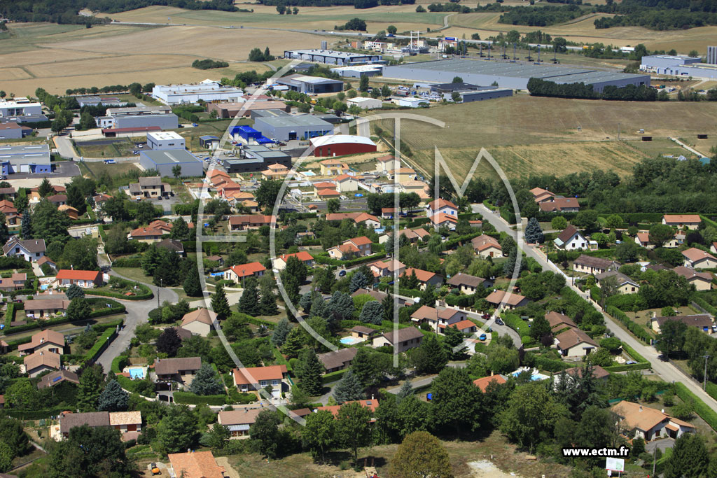Photo arienne de Bligneux (La Valbonne)
