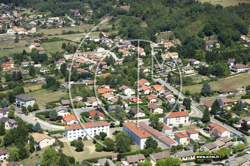 Photo arienne de Montluel