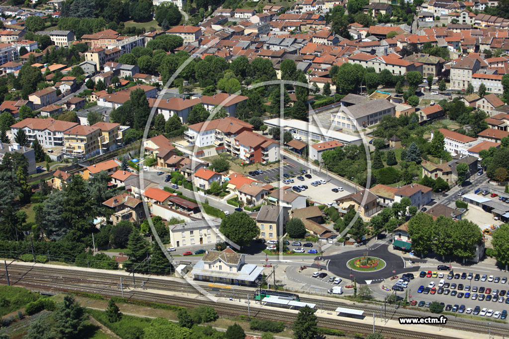Photo arienne de Montluel