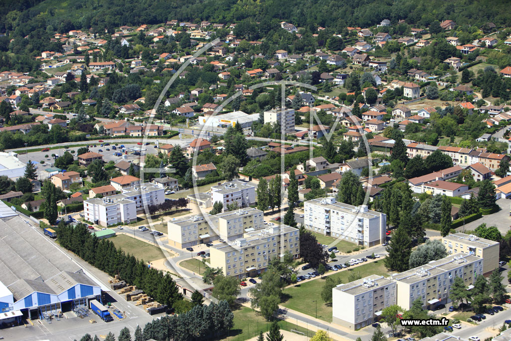 Photo arienne de Montluel