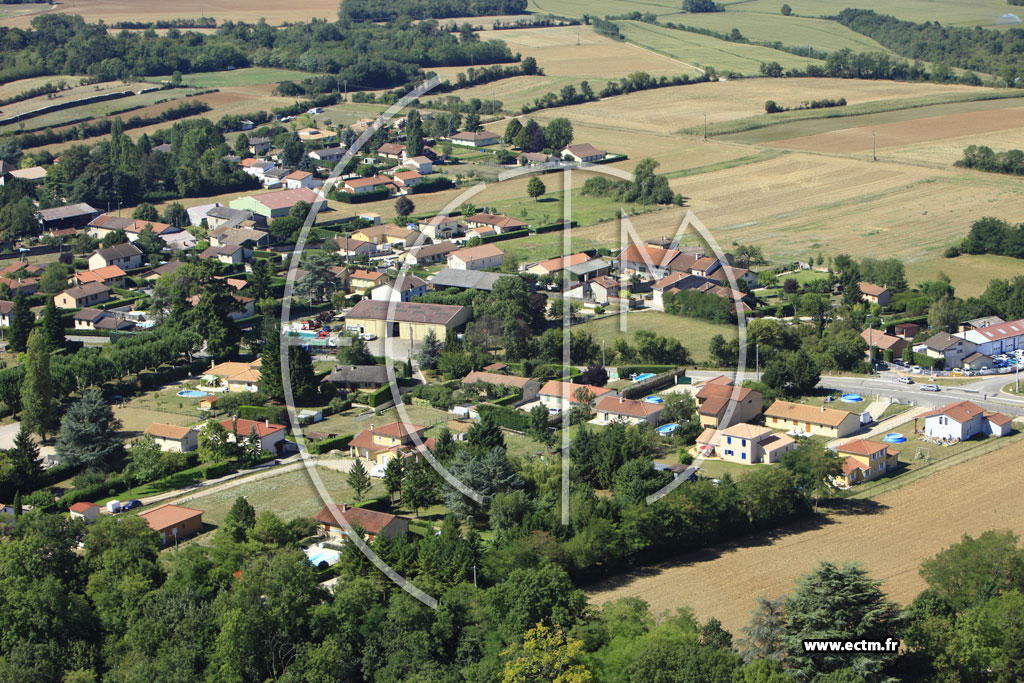 Photo arienne de Charnoz-sur-Ain