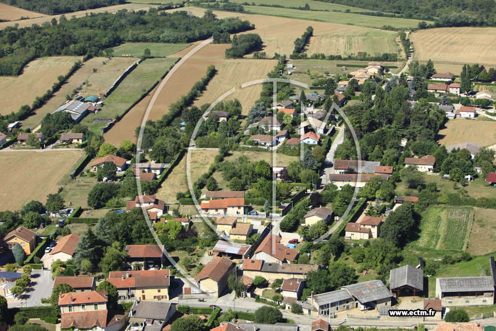 Photo arienne de Charnoz-sur-Ain