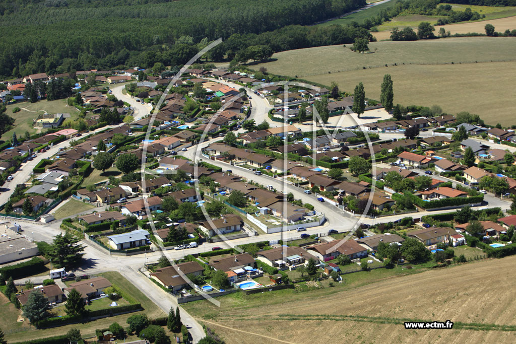 Photo arienne de Charvieu-Chavagneux