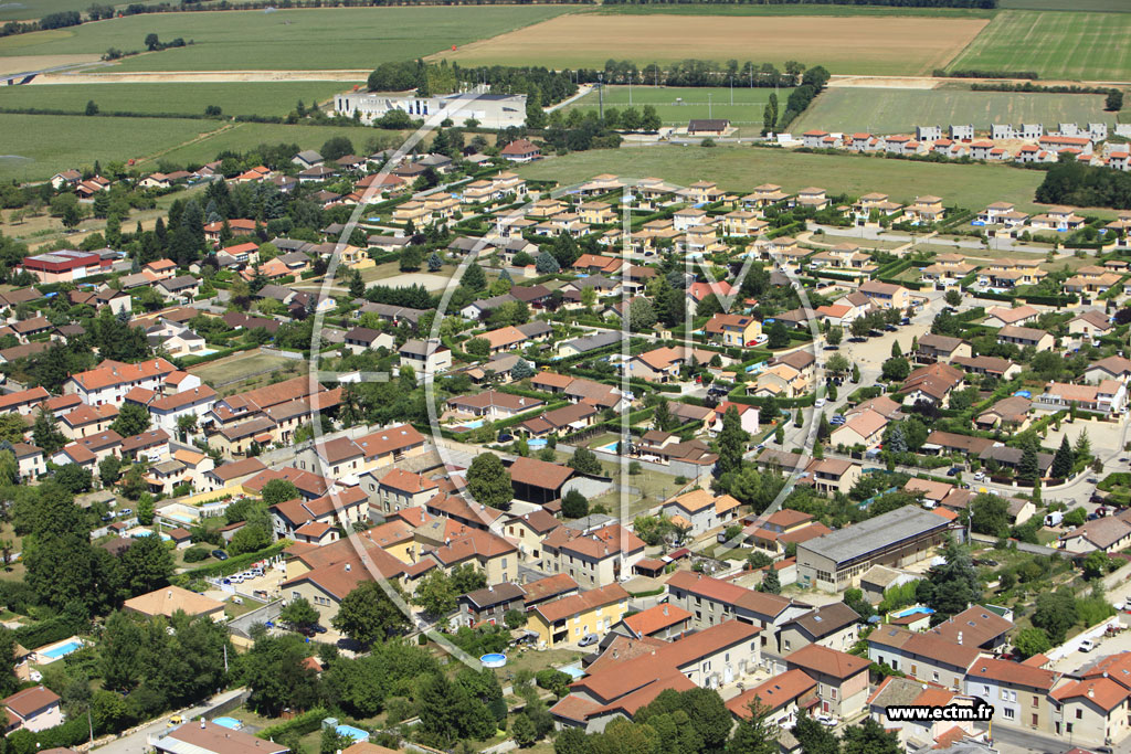 Photo arienne de Pusignan