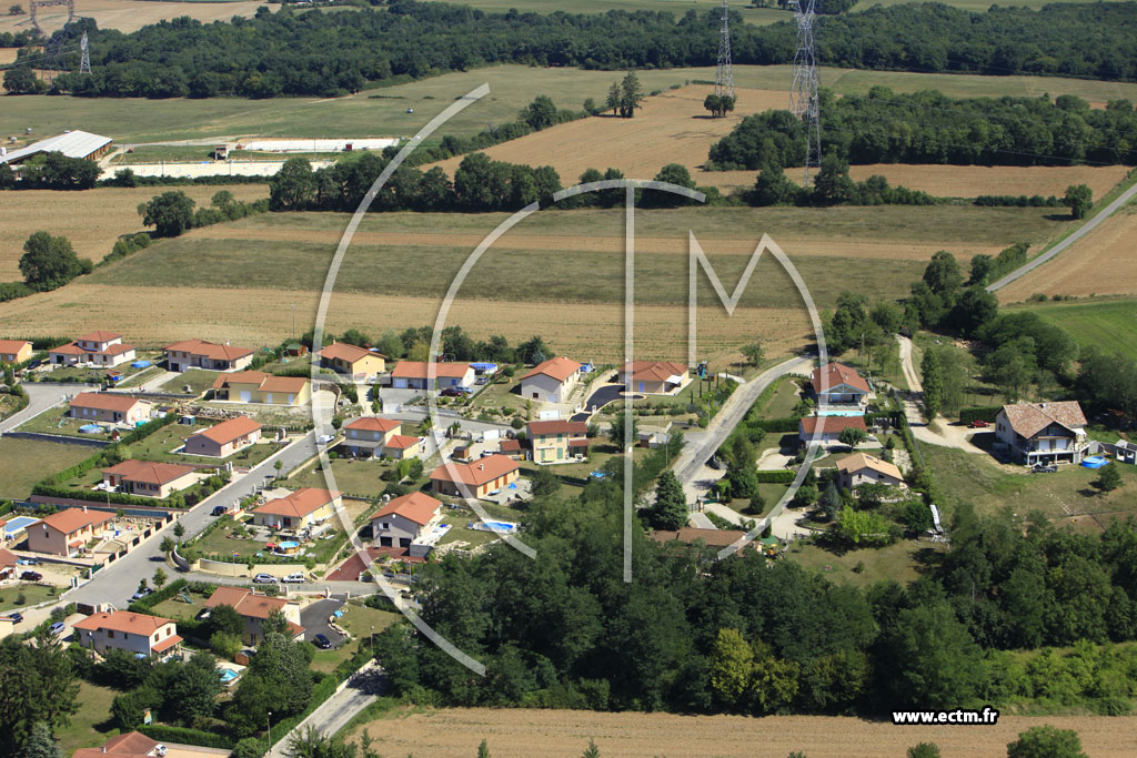 Photo arienne de Saint-Maurice-de-Gourdans