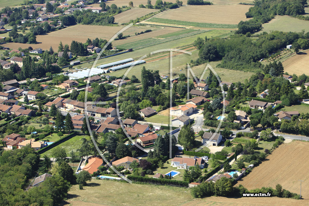 Photo arienne de Saint-Maurice-de-Gourdans