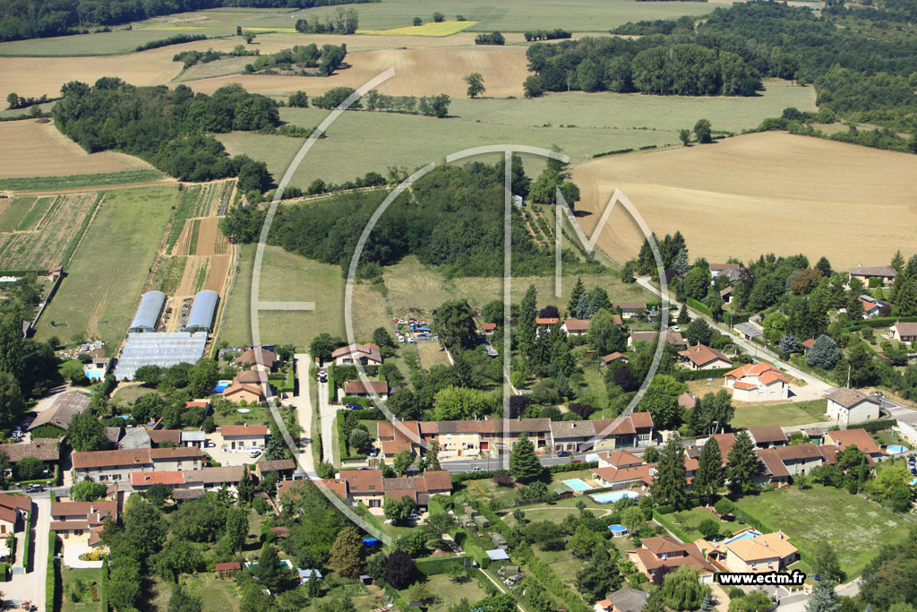 Photo arienne de Saint-Maurice-de-Gourdans