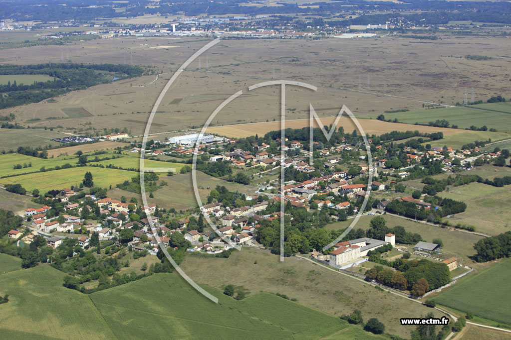 Photo arienne de Saint-Maurice-de-Gourdans (Pollet)
