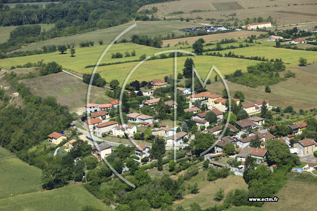 Photo arienne de Saint-Maurice-de-Gourdans (Pollet)