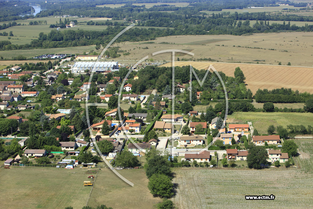 Photo arienne de Saint-Maurice-de-Gourdans (Pollet)