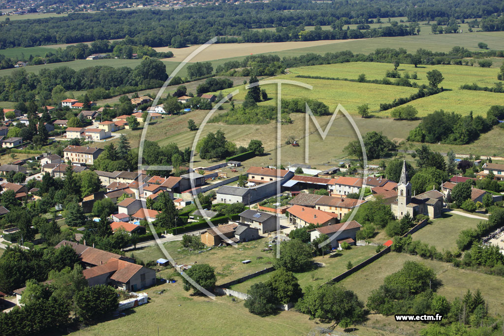 Photo arienne de Saint-Maurice-de-Gourdans (Pollet)