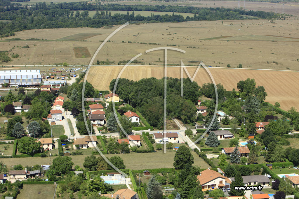 Photo arienne de Saint-Maurice-de-Gourdans (Pollet)