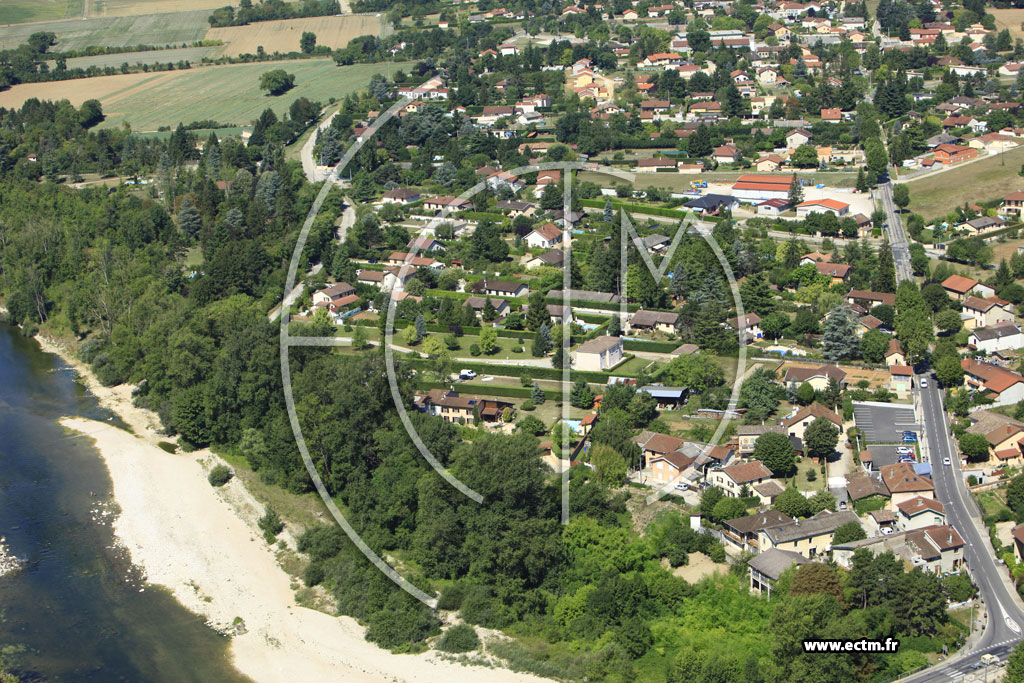 Photo arienne de Saint-Maurice-de-Gourdans (Port Galland)