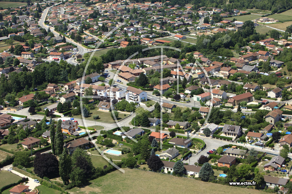 Photo arienne de Saint-Romain-de-Jalionas