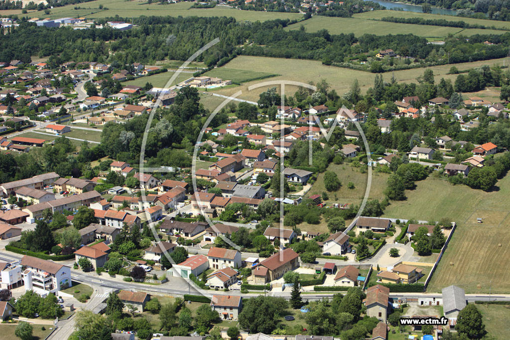 Photo arienne de Saint-Romain-de-Jalionas