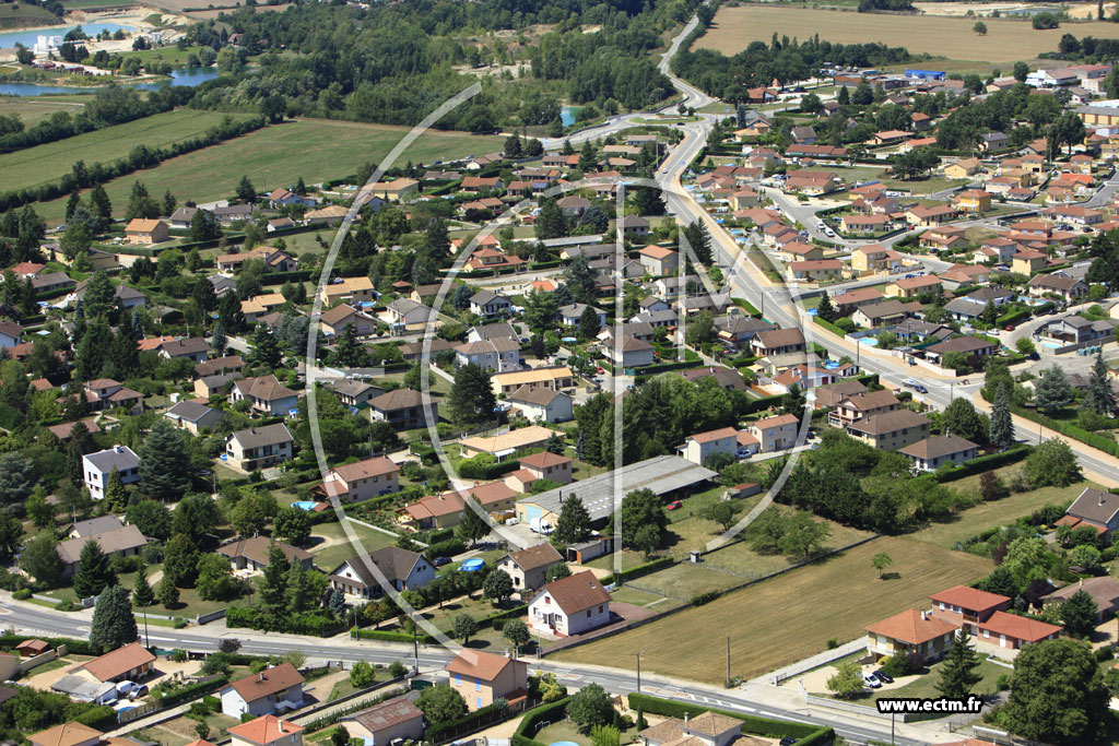 Photo arienne de Saint-Romain-de-Jalionas