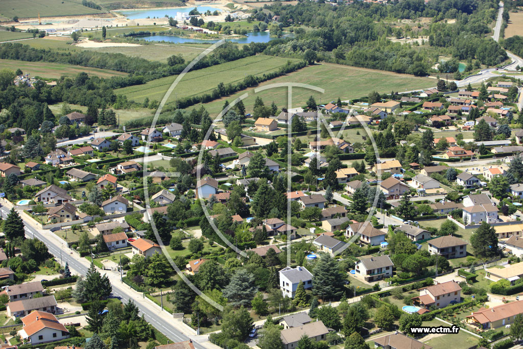 Photo arienne de Saint-Romain-de-Jalionas