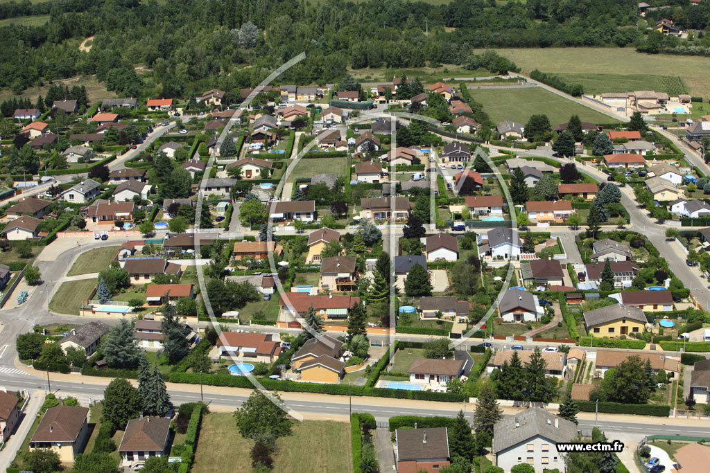 Photo arienne de Saint-Romain-de-Jalionas