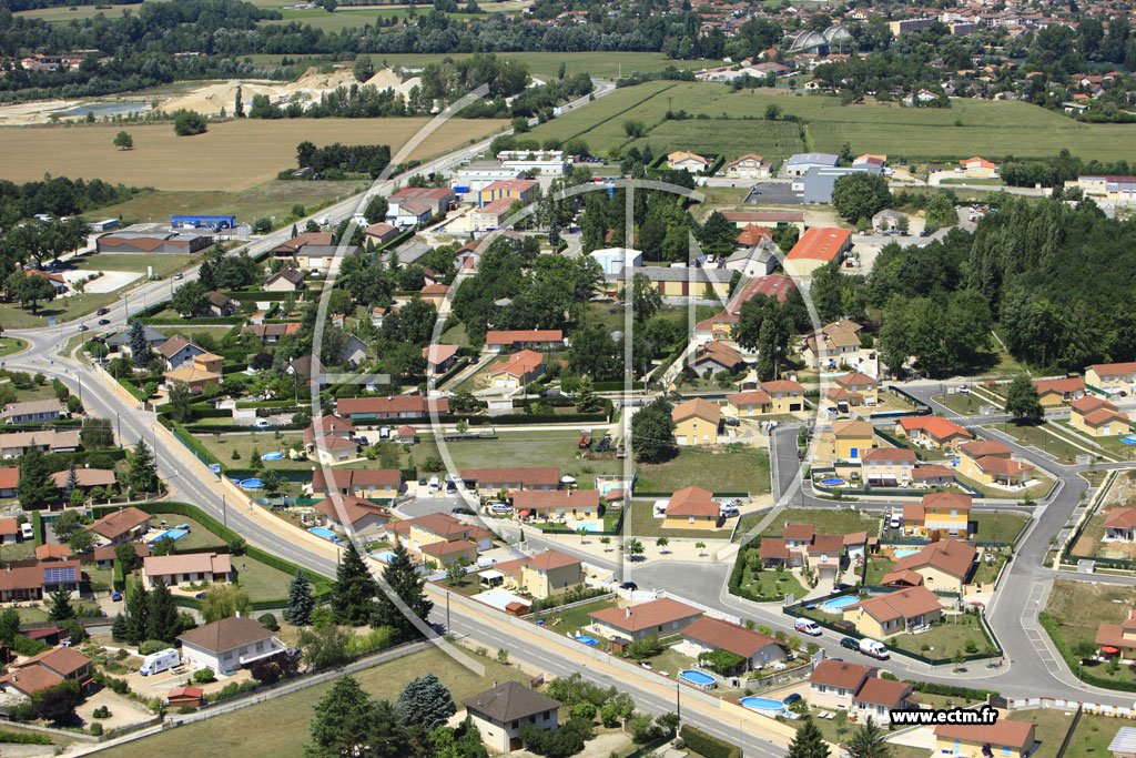 Photo arienne de Saint-Romain-de-Jalionas