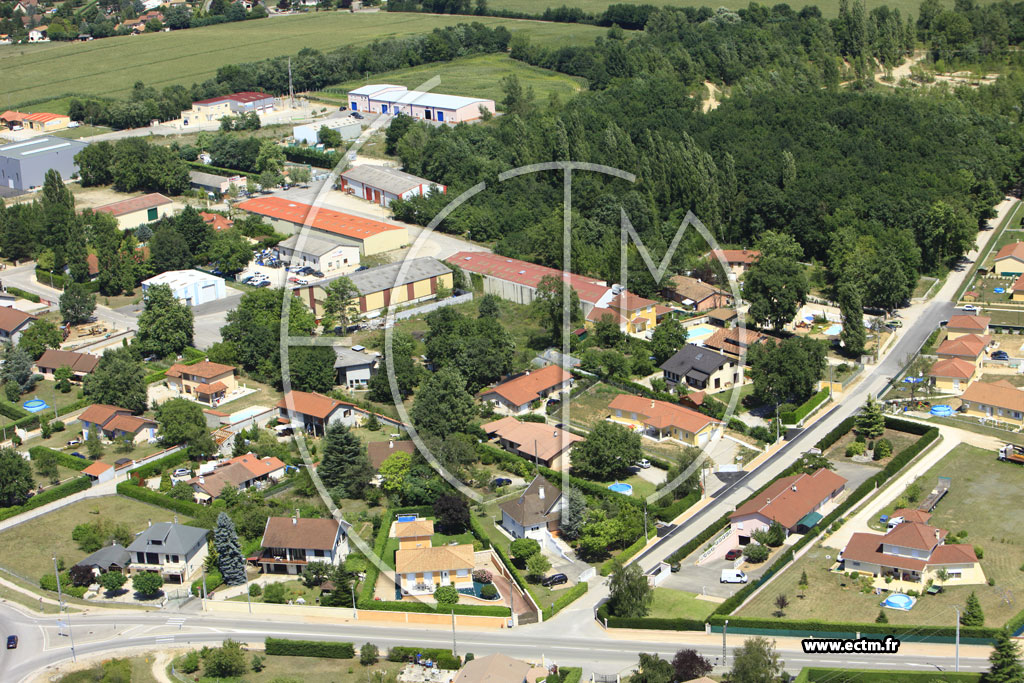 Photo arienne de Saint-Romain-de-Jalionas