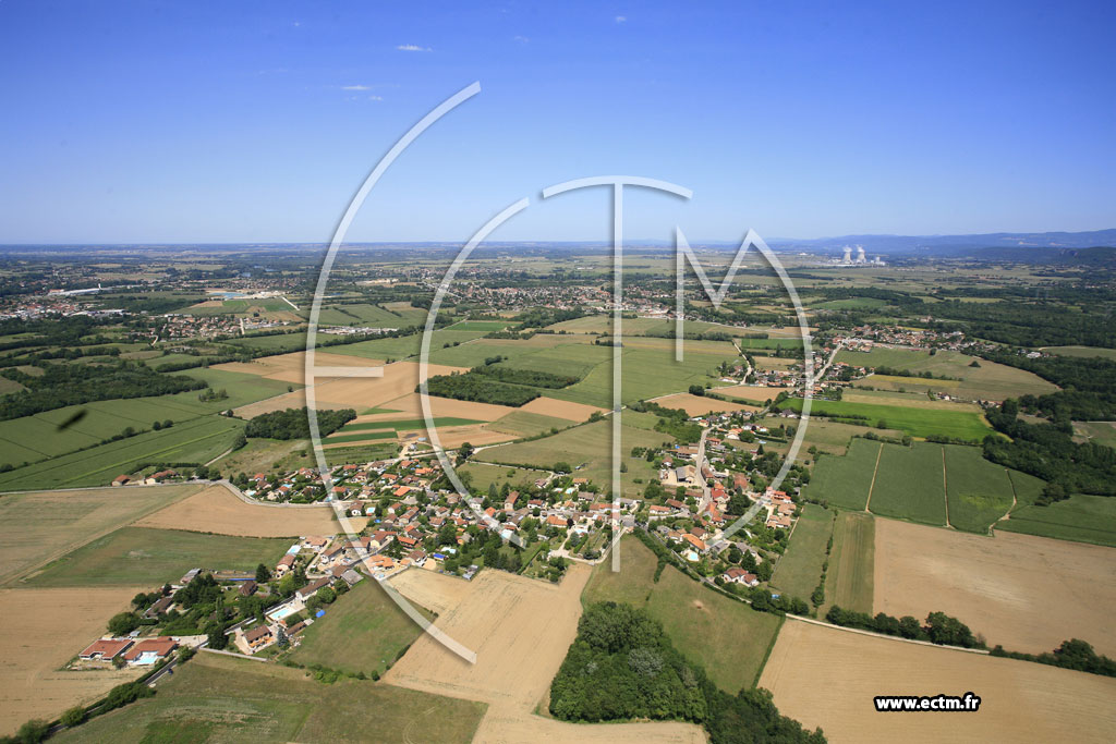 Photo arienne de Saint-Romain-de-Jalionas (Barens)