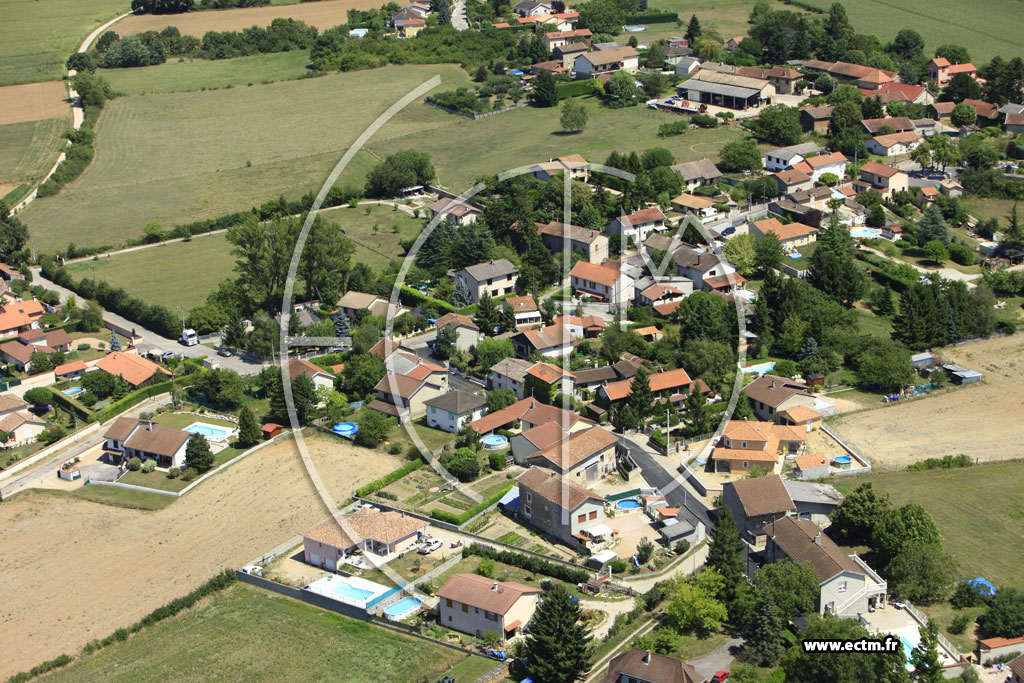 Photo arienne de Saint-Romain-de-Jalionas (Barens)