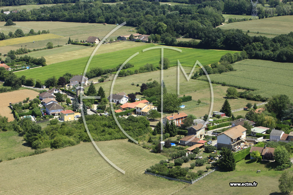 Photo arienne de Saint-Romain-de-Jalionas (Barens)