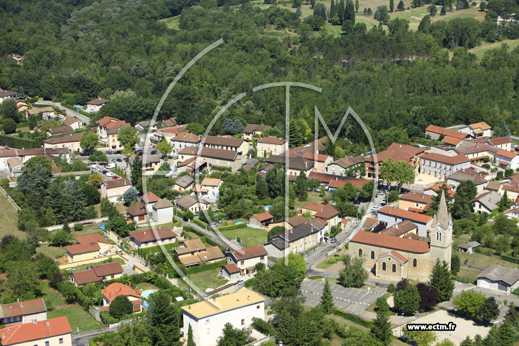 Photo arienne de Villette-d'Anthon