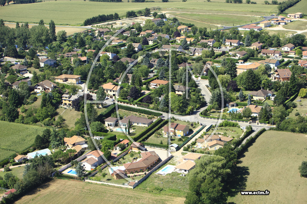 Photo arienne de Villette-d'Anthon (Romagne)