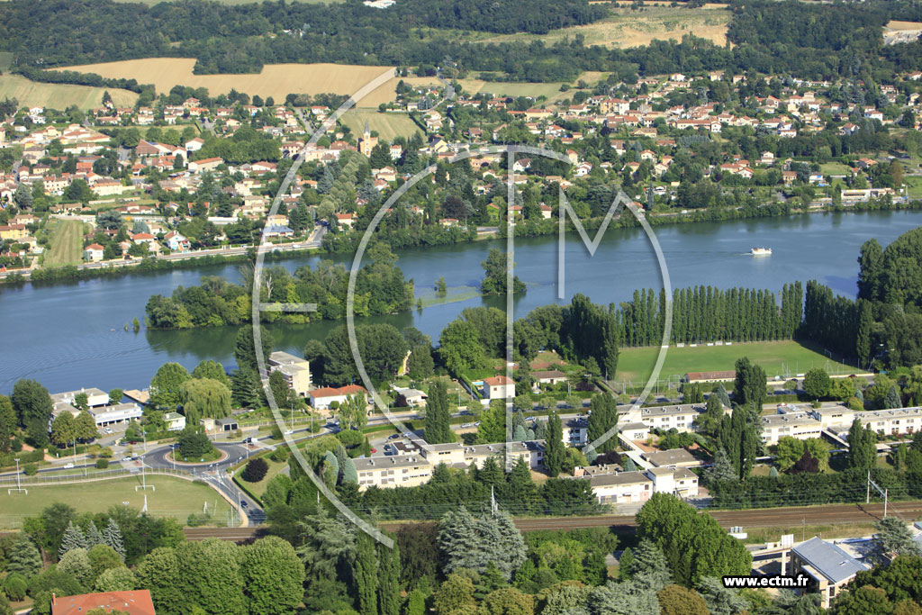Photo arienne de Albigny-sur-Sane