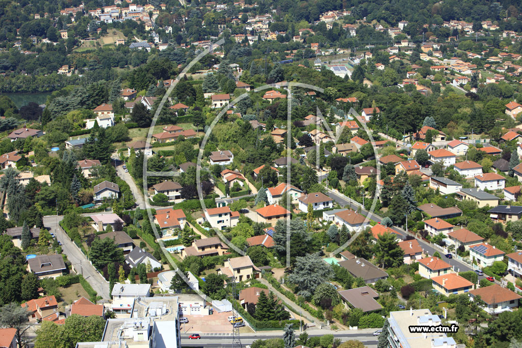 Photo arienne de Caluire-et-Cuire (Avenue du Gnral De Gaulle)