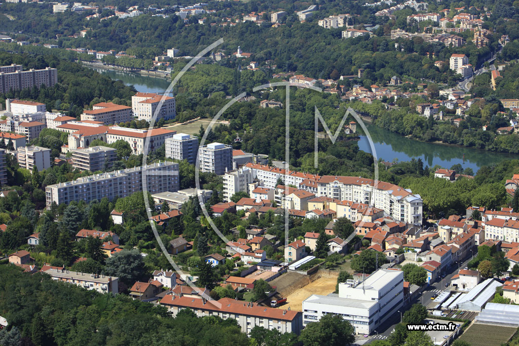 Photo arienne de Caluire-et-Cuire (Avenue Jean Moulin)