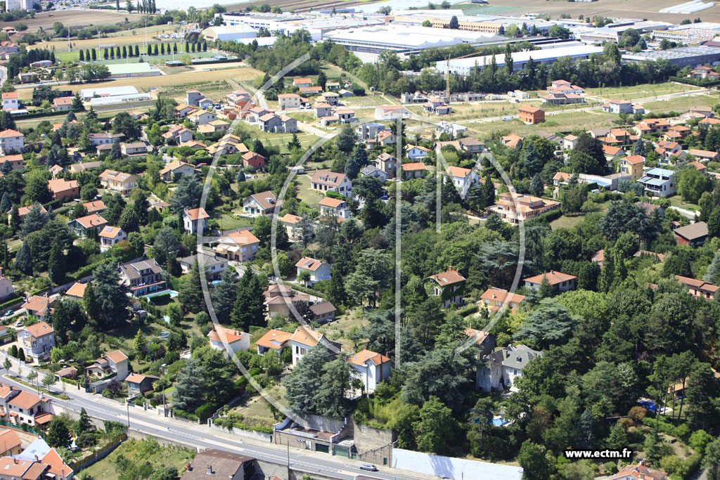 Photo arienne de Caluire-et-Cuire (Chemin de Crpieux)
