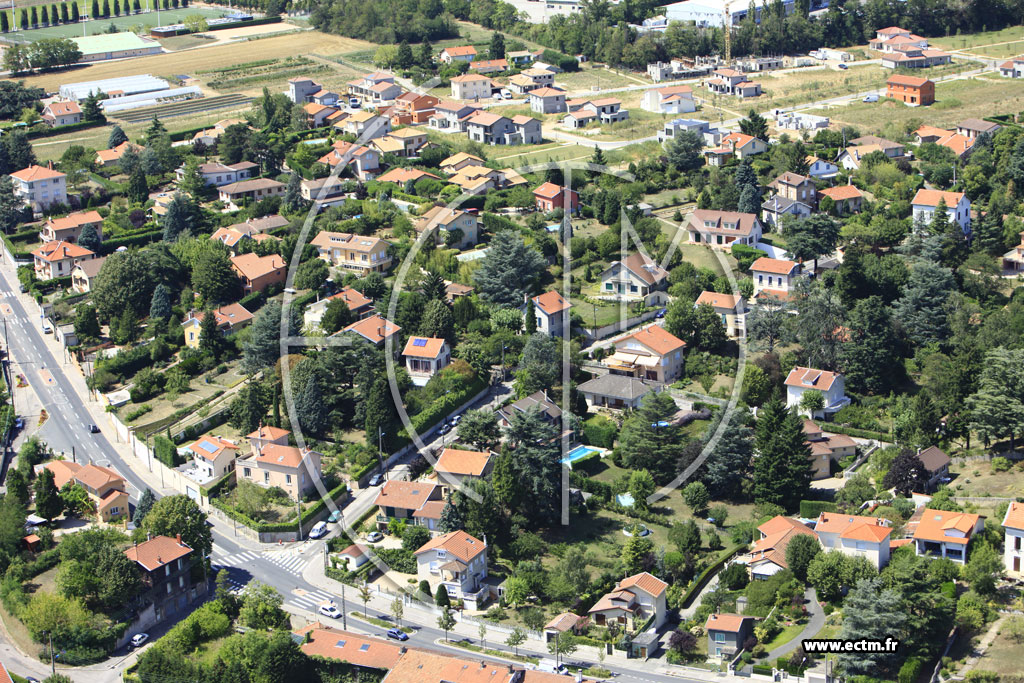 Photo arienne de Caluire-et-Cuire (Chemin de Crpieux)