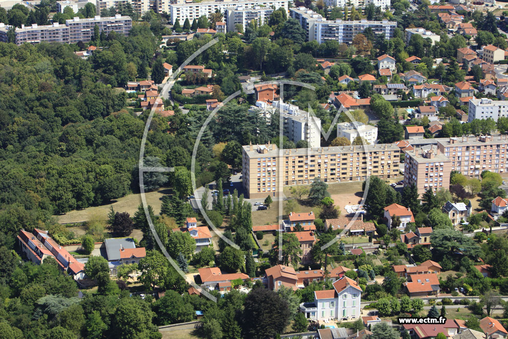 Photo arienne de Caluire-et-Cuire (Impasse des Pavillons)