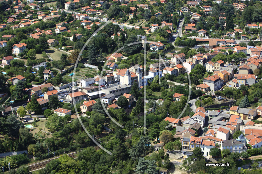Photo arienne de Caluire-et-Cuire (Route de Stasbourg)