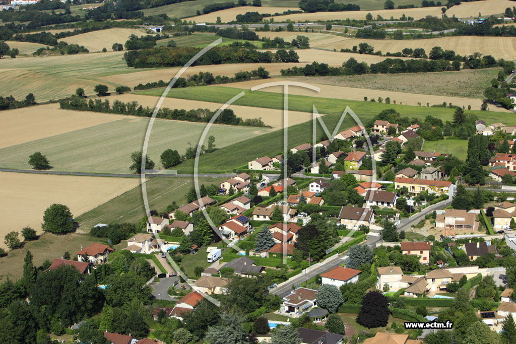 Photo arienne de Chassieu (Chemin de la Grande Vie)