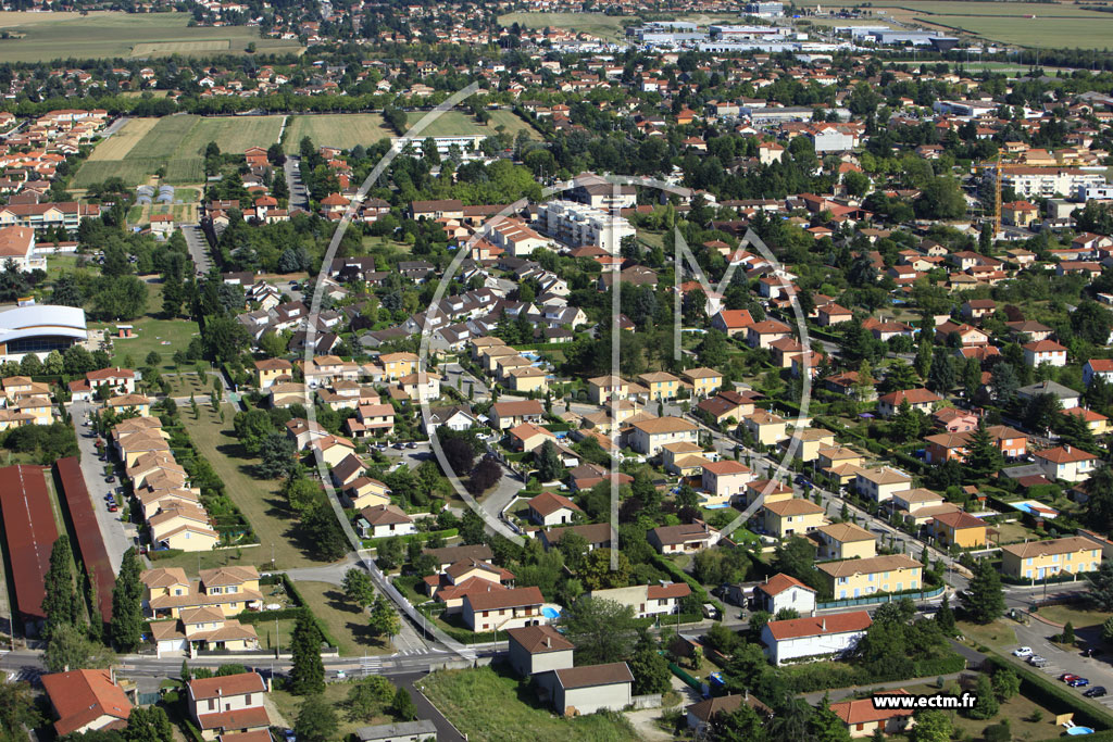 Photo arienne de Chassieu (Chemin de la Grange)