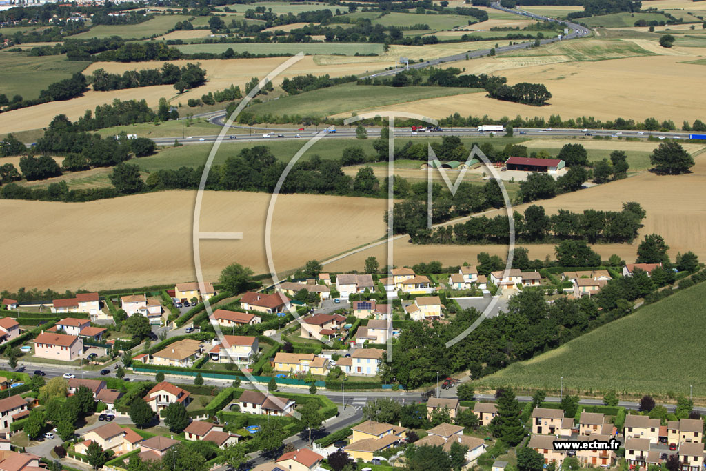 Photo arienne de Chassieu (Chemin du Raquin)