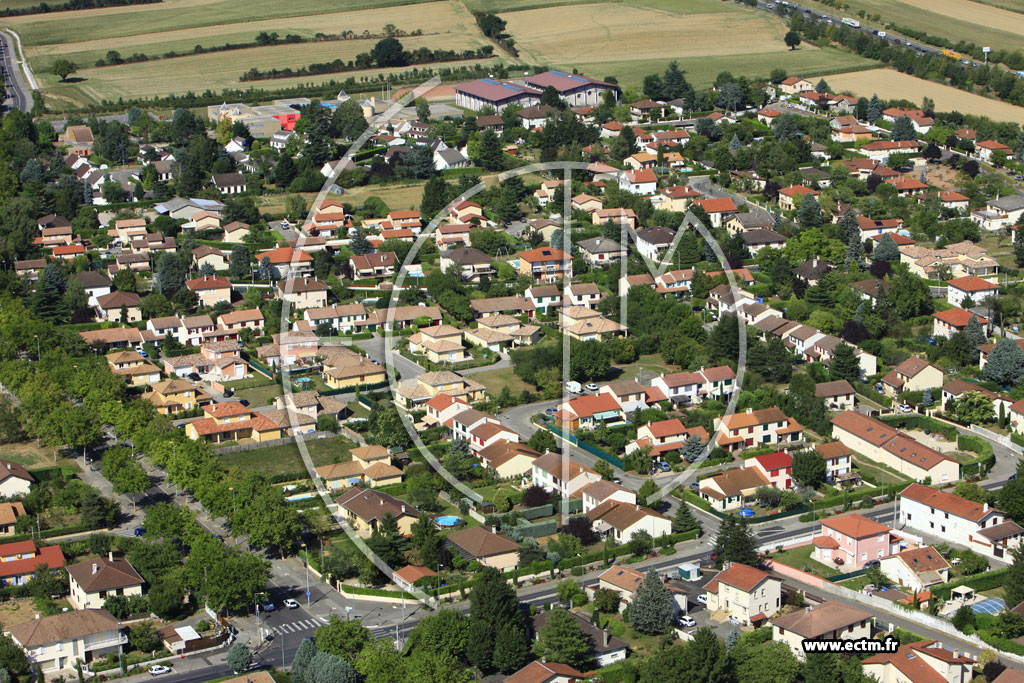 Photo arienne de Chassieu (Route de Genas)