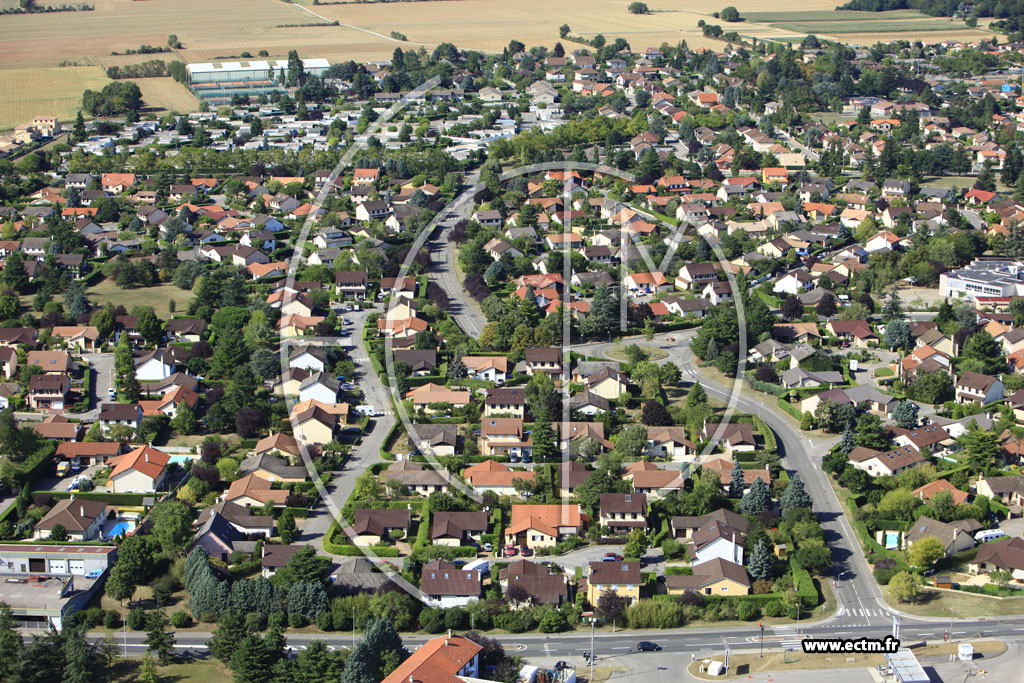 Photo arienne de Chassieu (Route de Lyon)