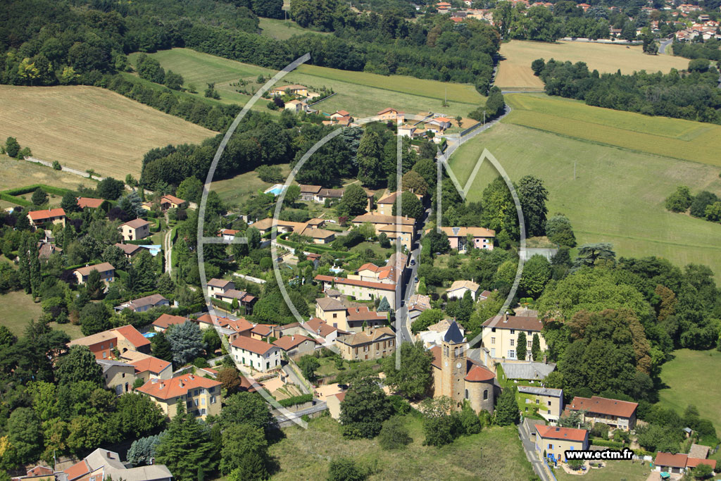 Photo arienne de Curis-au-Mont-d'Or